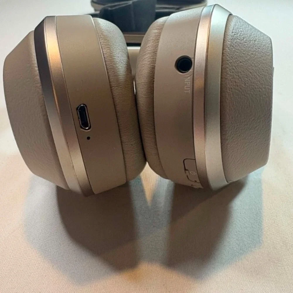 Sony WH-1000XM2 Wireless Noise Canceling Over Ear Headphones Gold Case TESTED